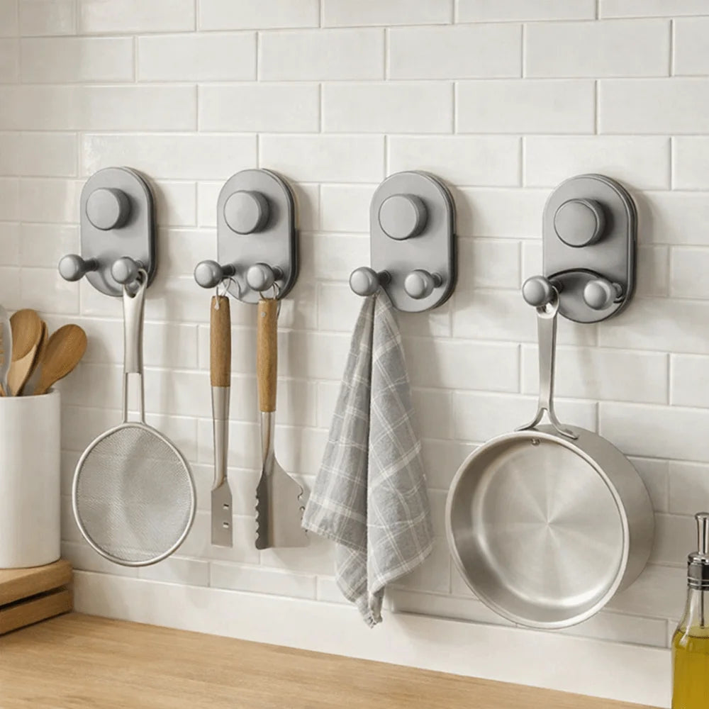 Suction Cup Double Wall Hooks No-Mark Waterproof – Set of 3 Suction Cup Hooks Oasis Select