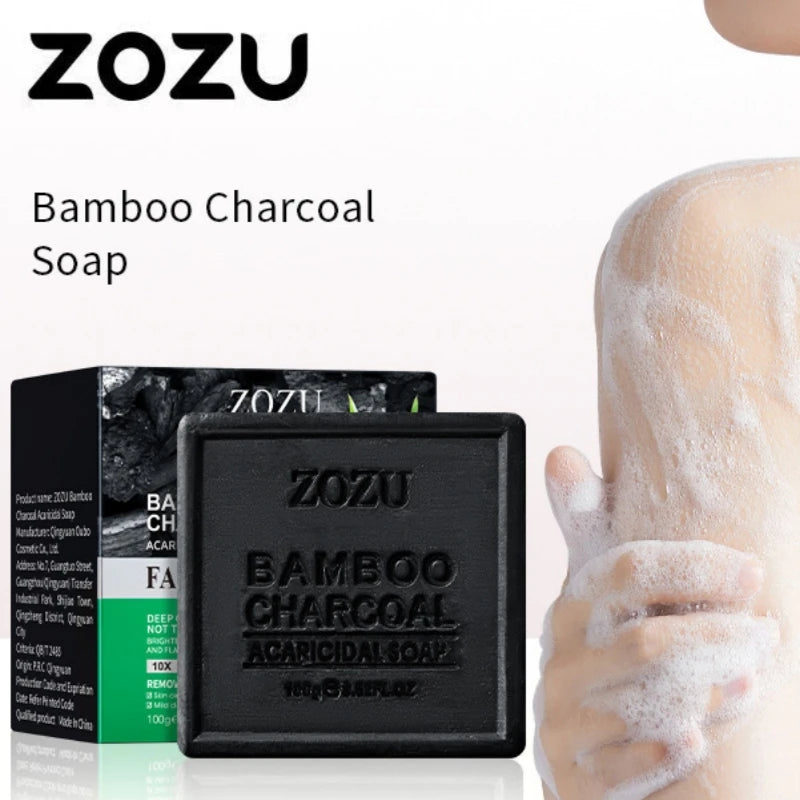 Bamboo Charcoal Cleansing Soap with Foaming Net | Deep Clean Charcoal Cleansing Soap Oasis Select Default Title