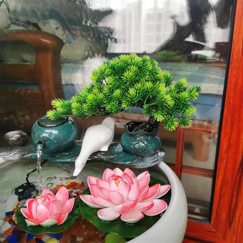 Artificial Pine Bonsai Tree – Faux Desktop Plant Decor