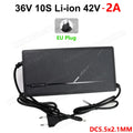 36V 48V 60V 72V Charger 2A 5A 10S 13S 16S 20S Lithium-ion Battery Charger 42V 54.6V 67.2V 84V Intelligent Smart Charging EU Plug Oasis Select DC 36V 2A-EU