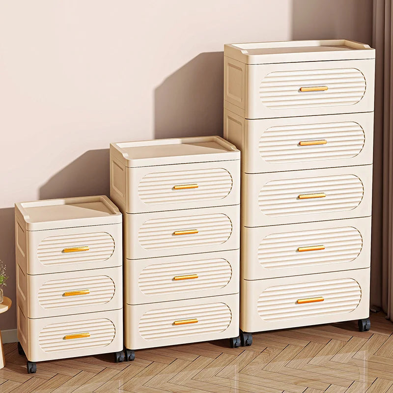 15.75 Inch Multifunctional Drawer Storage Cabinet,3-6 Tier Rolling Mobile Organizer,Large Capacity for Snacks/Clothes/Books Oasis Select