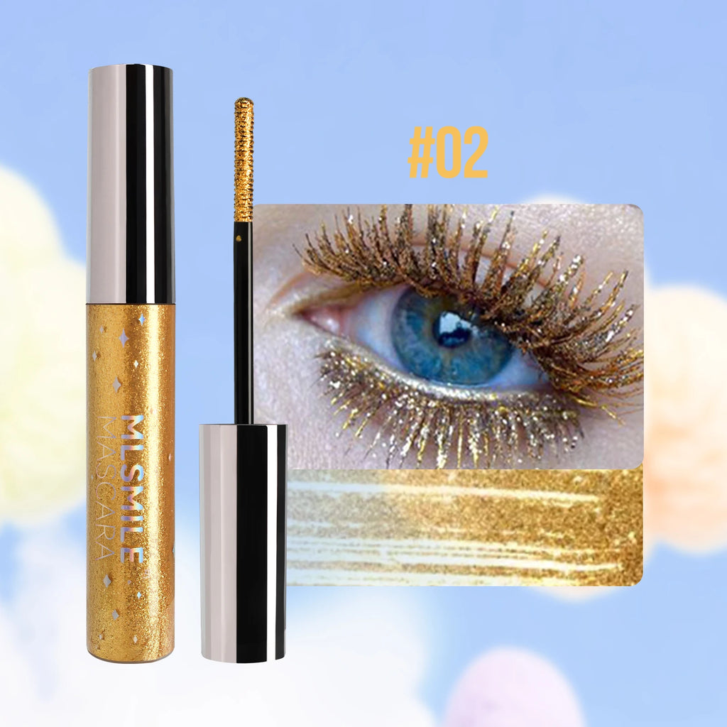 MLSMILE Glitter Pearlescent Mascara – Waterproof & Volumizing