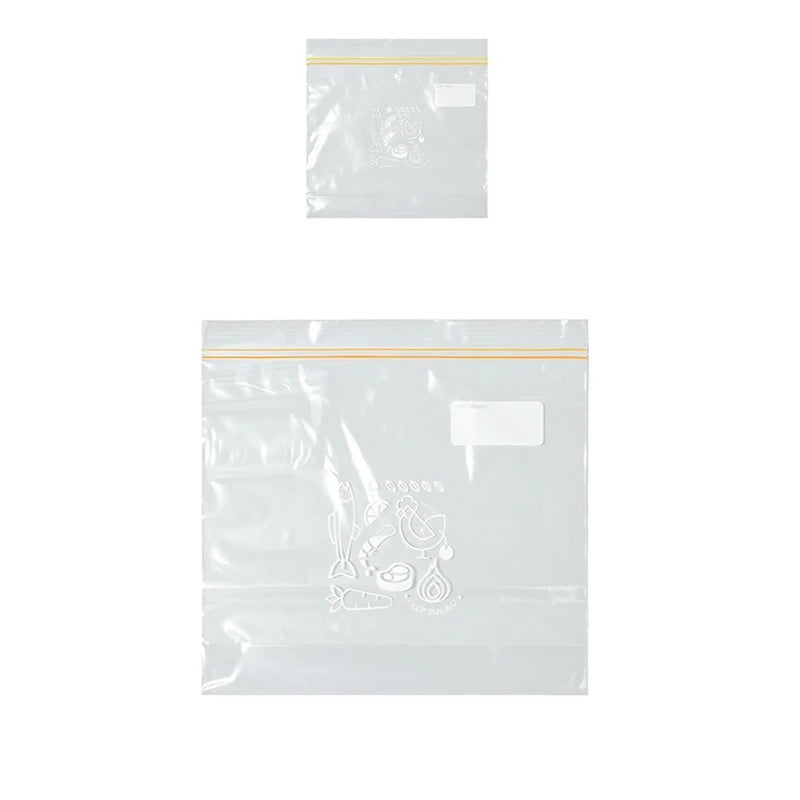 WISH 30 Small & 45 Large Food Storage Bags - Freezer Safe Self-Sealing Food Preservation Bags Oasis Select As Shown