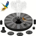 Solar Fountain Pump Energy-saving Plants Watering Kit Colorful Solar Fountain Solar Panel Bird Bath Fountain Outdoor Garden Pool Oasis Select 1.5W Without Battery