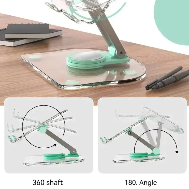 360° Rotation Acrylic Tablet Stand Adjustable Phone Bracket Folding Anti-slip Holder For iPad Pro Air Mini For 4.7-13inch Stand Oasis Select