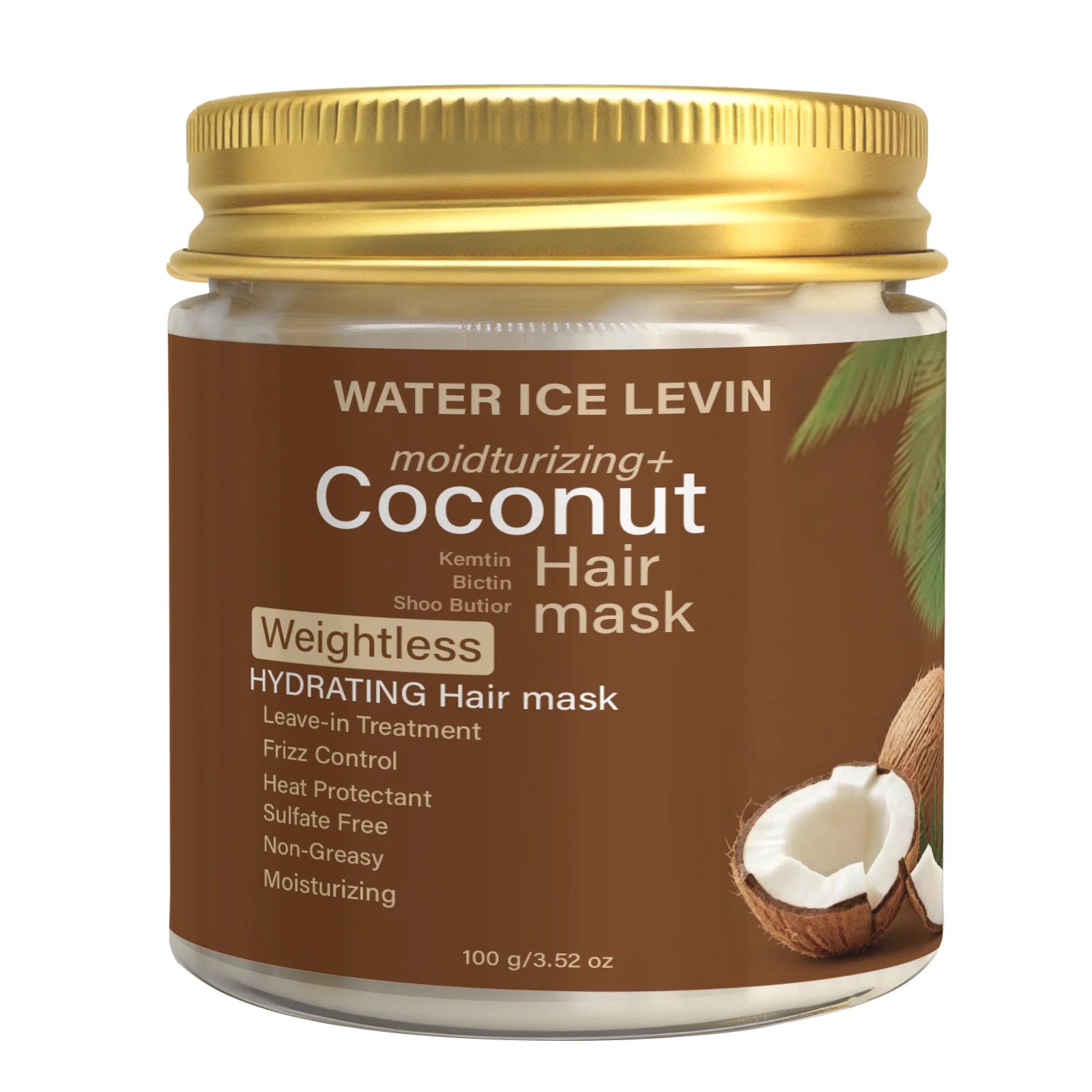 Sulfate-Free Coconut Hair Mask – Moisturizing & Heat Protectant Deep Conditioning Mask Oasis Select Nourishing