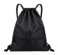 Large Drawstring Backpack – Lightweight Nylon Gym & Sports Bag Drawstring Sports Backpack Oasis Select Black