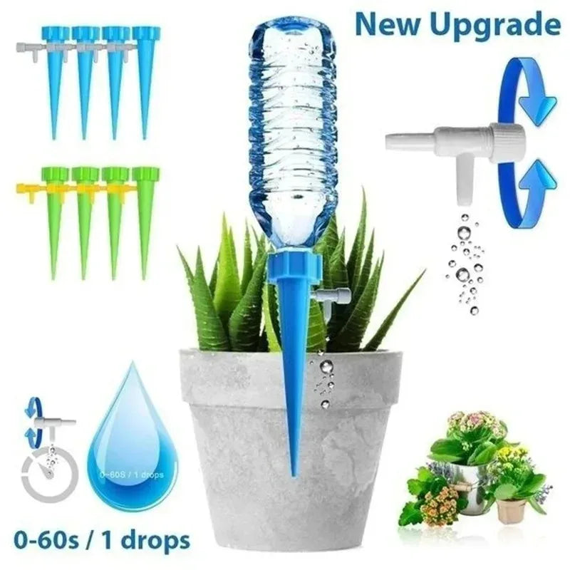 6-24pcs Self Watering Kit Drip Irrigation Indoor Plant Watering Device Horticultural Flower Automatic Watering Device Small Tool Oasis Select
