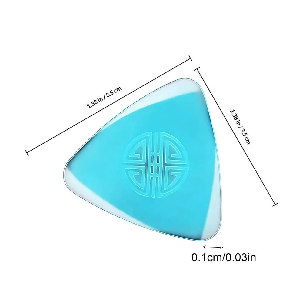 1PC Ruan Pick Plectrum for Stringed Musical Instrument Bulk Guitar Picks Zhongruan Acoustic Nylon Liuqin Playing Training Tools Oasis Select Blue 1PC