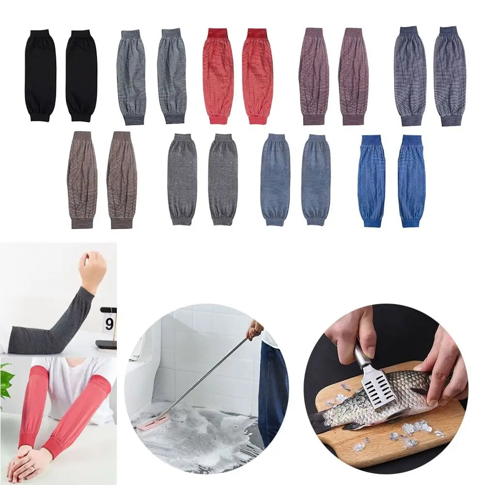 Long Gloves Arm Sleeves Summer Cooling Basketball Arm Cover Kitchen Accessories Work Sleeves Labor Protection Sleeves Men Women Oasis Select