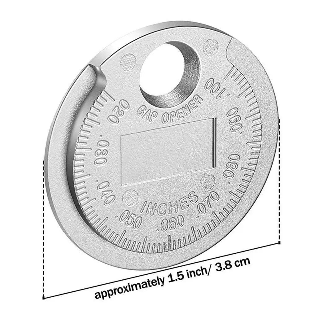 Spark Plug Gap Tool 0.6–2.4mm Coin Feeler Gauge – Car & Moto