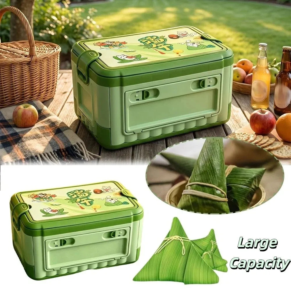 Large Collapsible Plastic Storage Box with Handle | 36x25cm