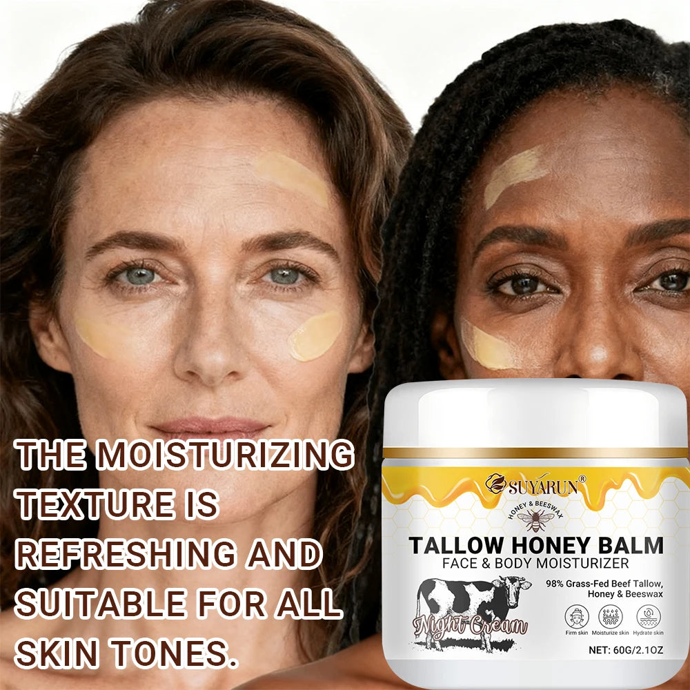 SUYARUN Tallow Cream with Honey & Vitamin C – Face & Body Face & Body Cream Oasis Select