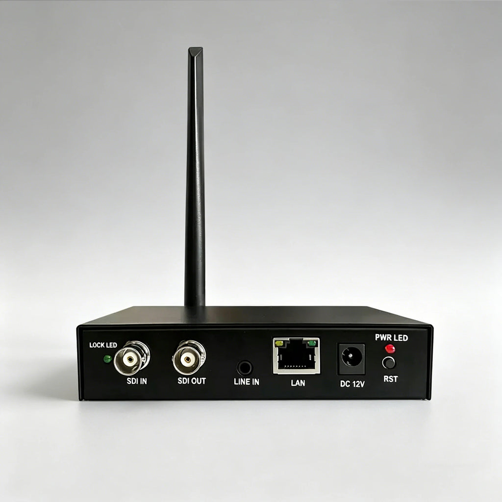 Single-channel SDI video encoder with loop-out for live streaming via RTMP, HLS，UDP-TS, dual-band Wi-Fi, SDI to IP conversion Oasis Select