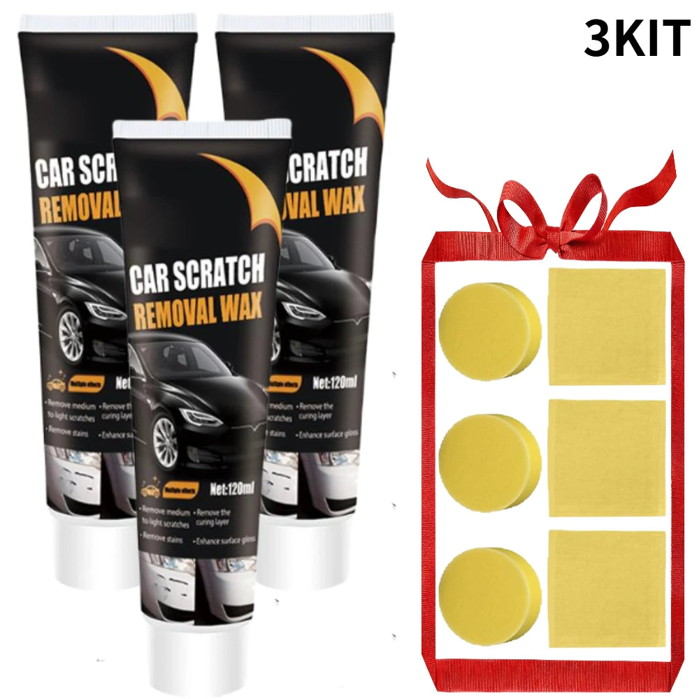 Car Scratch Repair Wax with Sponge Paint Care Polishing Anti-Scratch Protection Swirl Remover Multi-Purpose Maintenance Wax Oasis Select 3kit