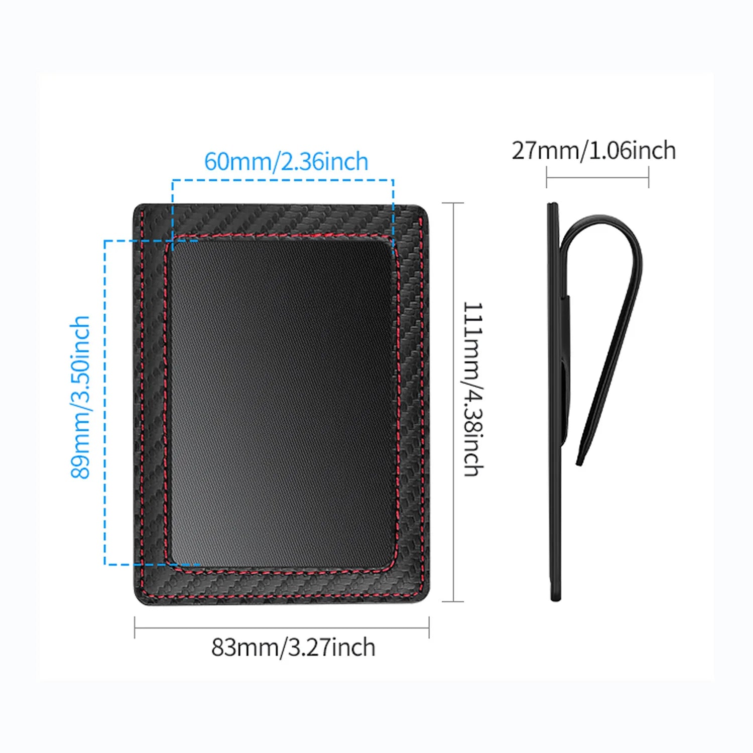 Car Sun Visor Card Holder – Microfiber Dual-Mount Organizer