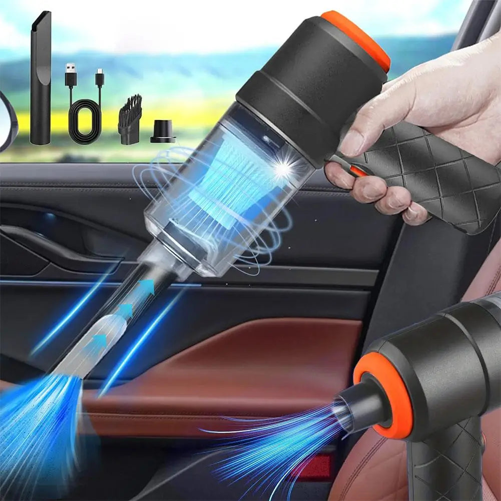 Wireless Car Vacuum Cleaner 120W Cordless Dust Handheld Auto Portabale Vacuum High-power Vacuum Cleaner For Home Office Car Oasis Select