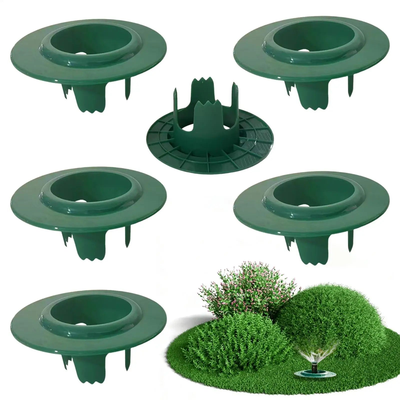 Yard Sprinkler Guards Secure Fit Adjustable Depth Sprinkler Spray Guard for Lawn Yard Garden Backyard Porch Farm Country Oasis Select