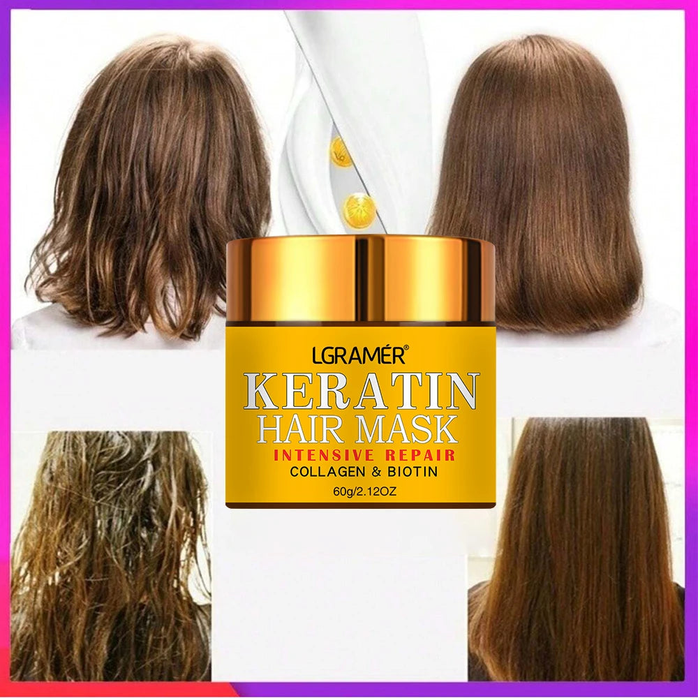 Hair Repairs Hair Mask Biotin Collagen Keratin Treatment Hairs Conditioner Hair Essential Oil Nourishing for Dry Damaged Oasis Select
