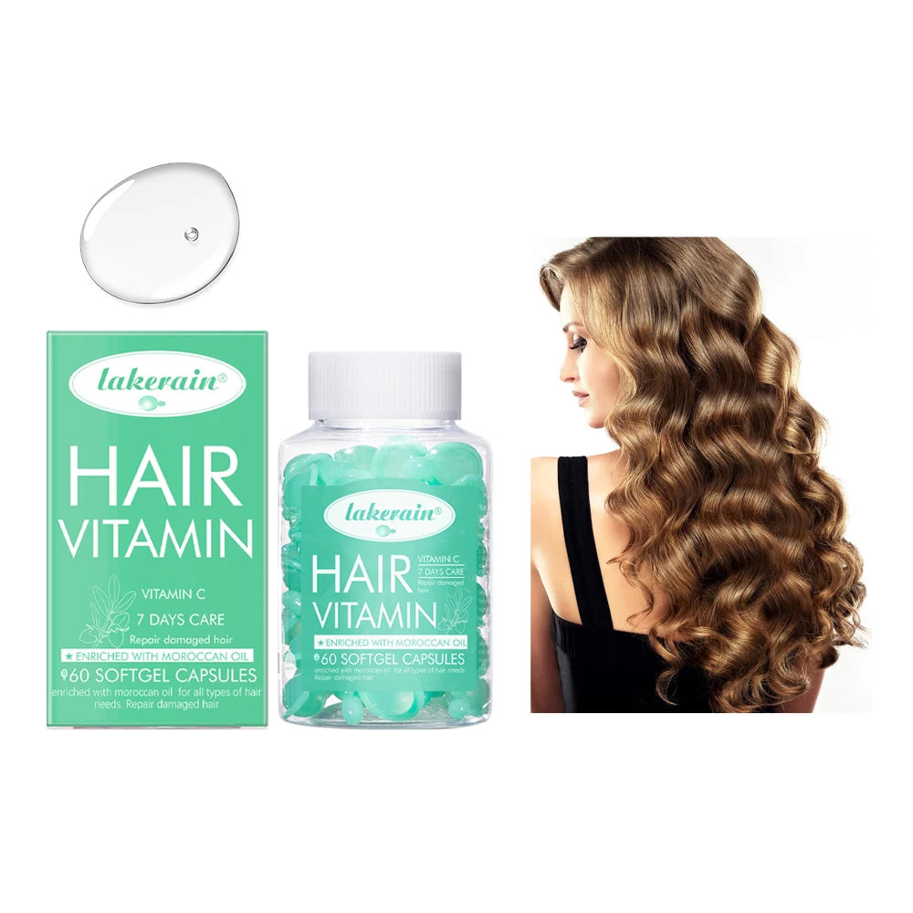 Hair Treatment Serum&Hair care capsules Comfort Hair Care Vitamin Oil Multi-functional Strengthening Smoothing Hair Care Liquid Oasis Select 6green