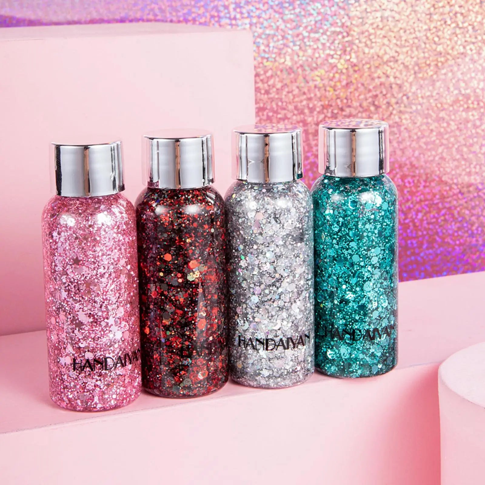 Glitter Body Lotion Diamond Glitter Gel Cream Eye Nail Hair Body Face Glitter Gel Lasting Sparkling Lotion Party Glitter Shimmer Oasis Select