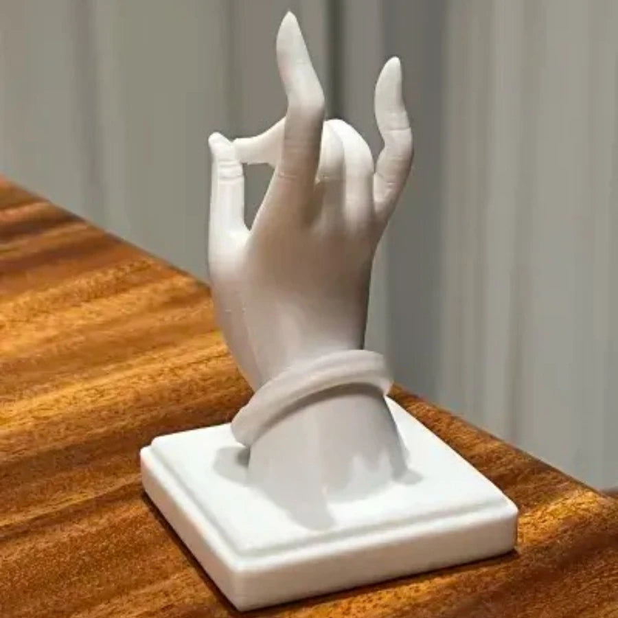 Buddha Hand Incense Holder Zen Mudra Hand Shaped Incense Stick Burner for Meditation Home Decor PLA Material Finger Insertion Oasis Select