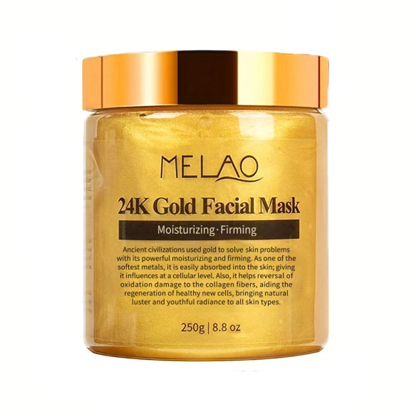 MELAO 24K Gold Collagen Face Mask – Moisturizing & Anti-Aging