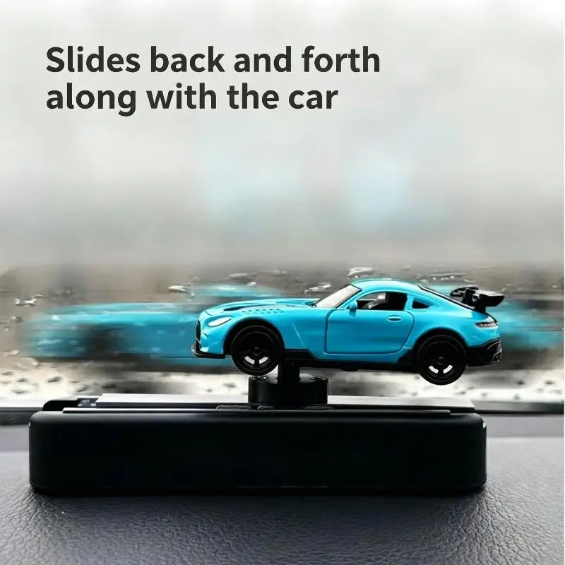 Car Dashboard Decorations With Temporary Parking Number Plate Drift & Turn Mini Car Model Ornament Dynamic Interactive Oasis Select