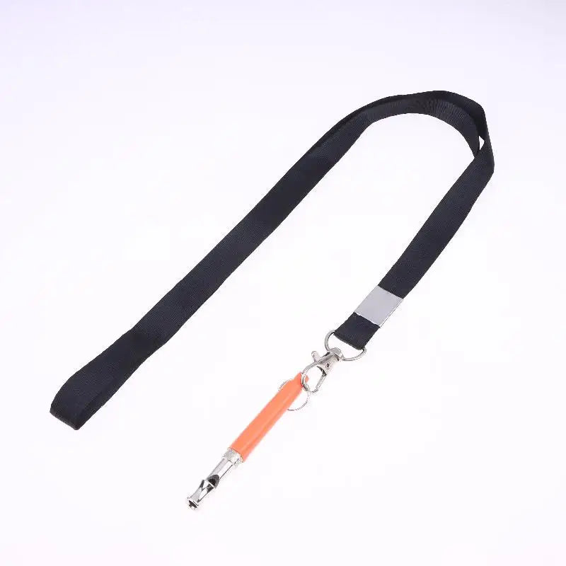 1Pcs Adjustable Ultrasonic Dog Whistle with Cord Silent Barking Control Pet Training Supplies Discipline Flute for Dogs Oasis Select Orange with rope A