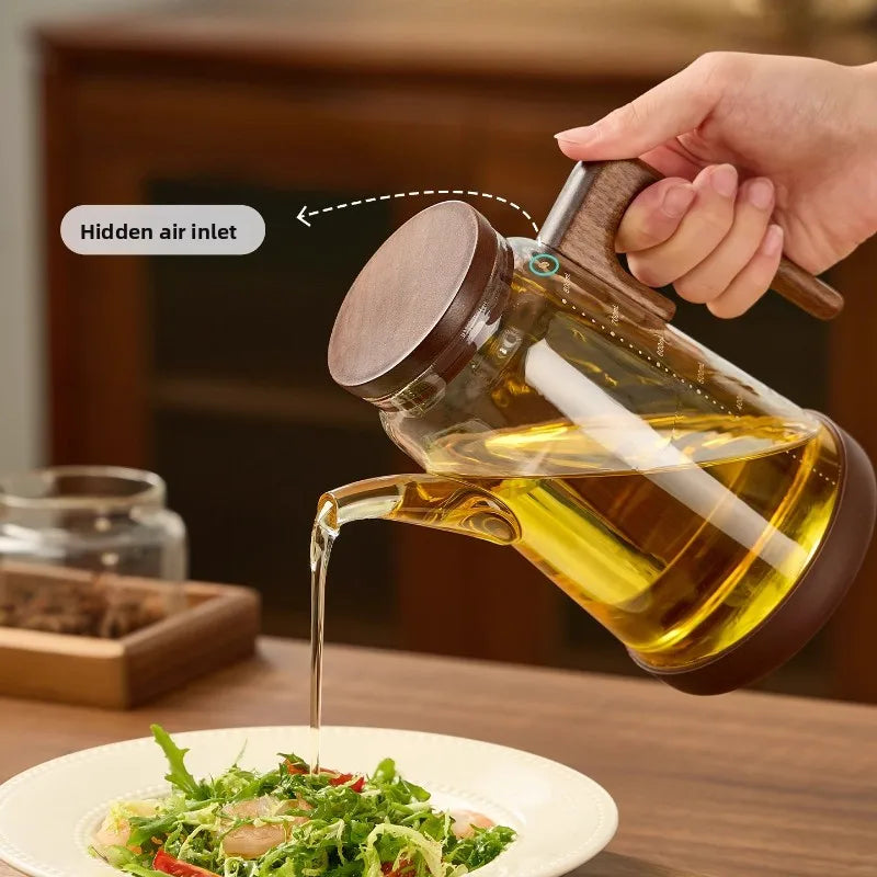 Walnut Oil Pot Kitchen Household No Oil Hanging Food Grade High Borosilicate All Glass Jar Pot Kitchen Storage Supplies Oasis Select