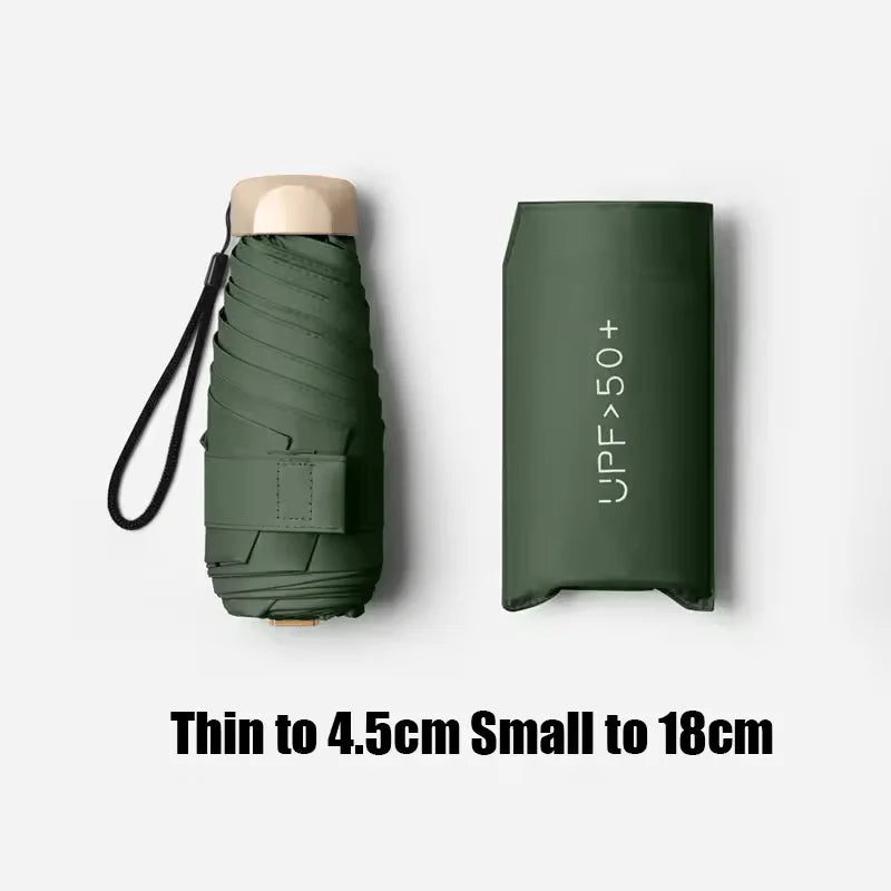 Ultralight UV Protection Five-Fold Mini Folding Umbrella