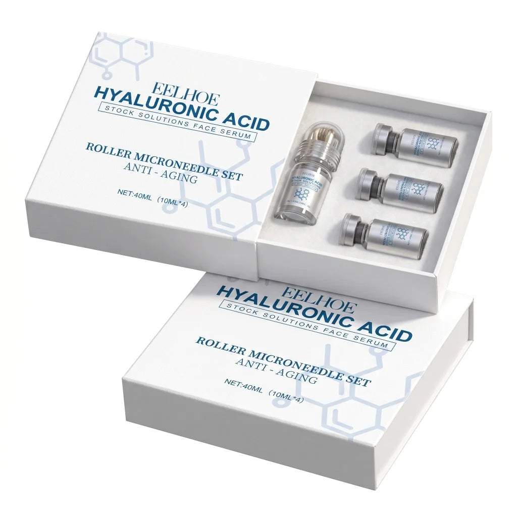 Niacinamide Hyaluronic Acid 0.25mm Roller Serum Kit | Eelhoe Face Serum Kit Oasis Select 2 Set