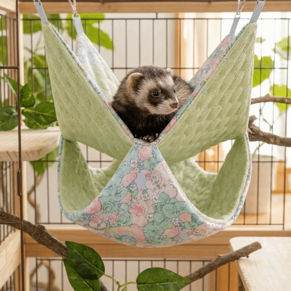 Breathable Double-Layer Hamster Hammock | Hanging Sleeping Nest