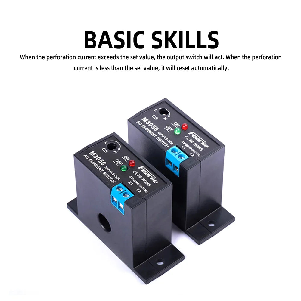 M3050-M3086 Current Detection Switch Induction Relay Switch Alarm Transformer Control Current Sensing Switch Detection Module Oasis Select