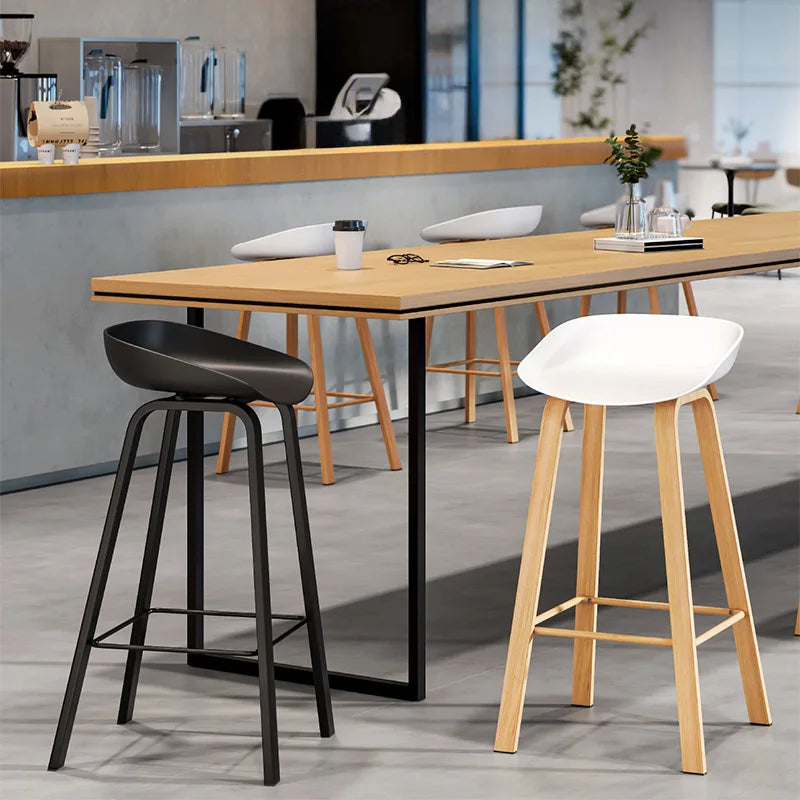 Nordic Bar Chair Modern Simple Bar Chair Wrought Iron Fashion Creative Restaurant High Stool Household Stool Front Desk Chair Oasis Select