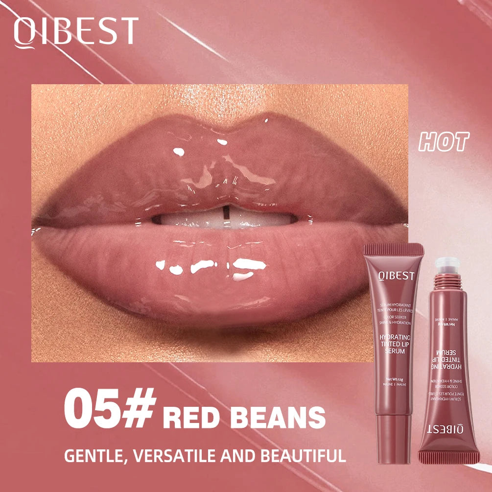 QIBEST Crystal Jelly Lip Oil Gloss – 6 Tinted Hydrating Shades