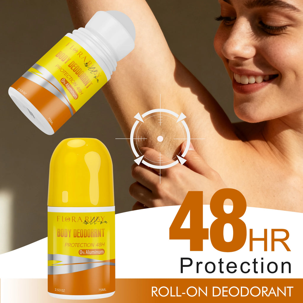 Flora Ruby 75ml/2.53fl.oz aluminum free and parben free , 48 Hours Of Lingering fragrance Underarm transparent watery Oasis Select