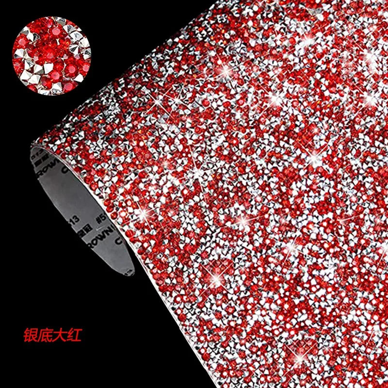 Mobile Phone Case Accessories Rhinestone Sticker Shoe Bag Car Decoration Accessories Diy Self-adhesive Drill Sticker Oasis Select G 24 x 40cm