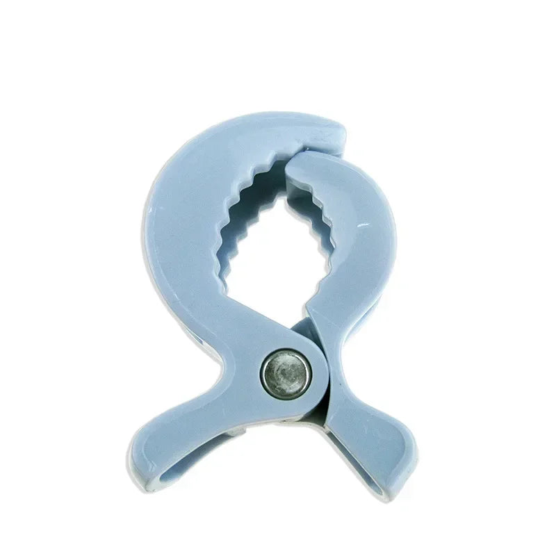 1-4PCs Baby Colorful Car Seat Accessories Plastic Pushchair Toy Clip Pram Stroller Peg To Hook Cover Blanket Mosquito Net Clips Oasis Select Sky blue 1pcs