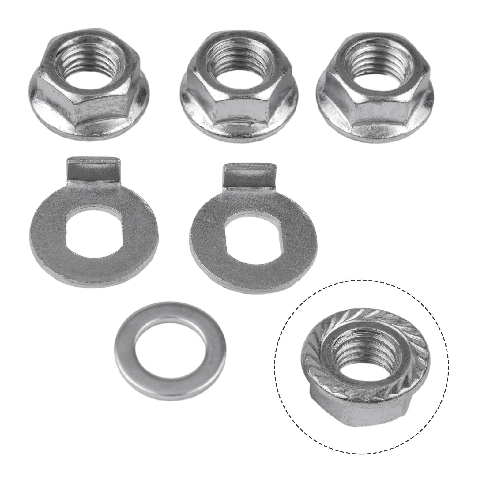 12mm steel hub motor nuts with safety washer for ebike front or rear motor replacement parts for electric bikes Oasis Select