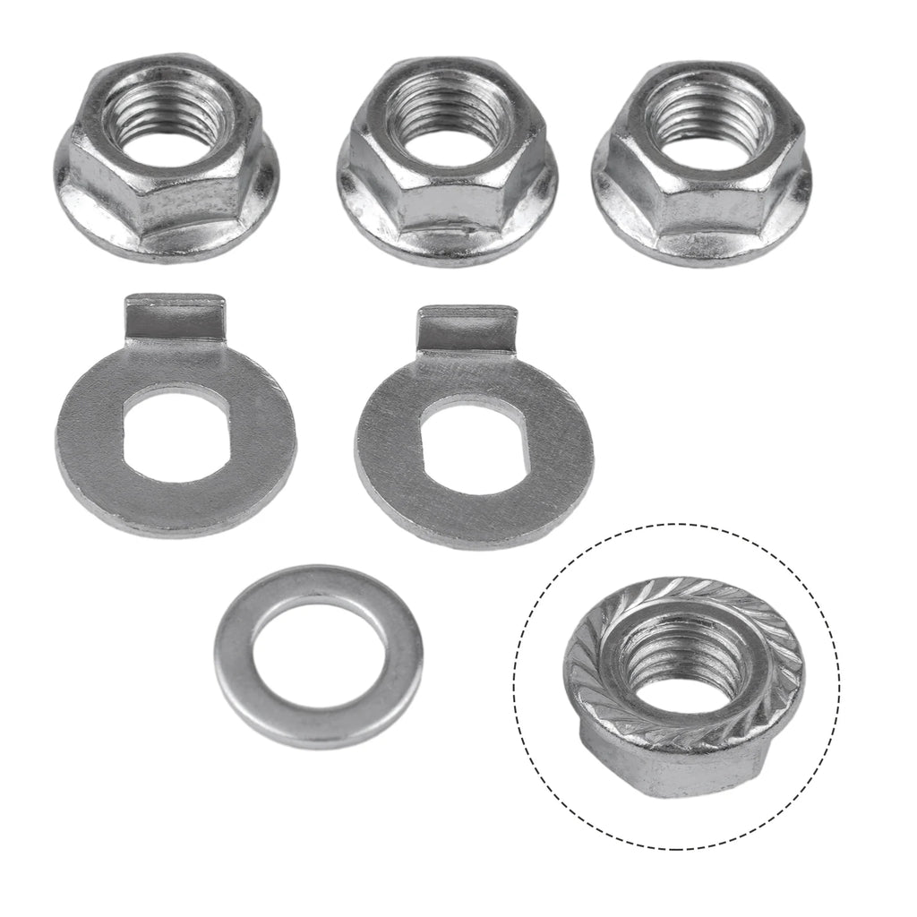12mm steel hub motor nuts with safety washer for ebike front or rear motor replacement parts for electric bikes Oasis Select