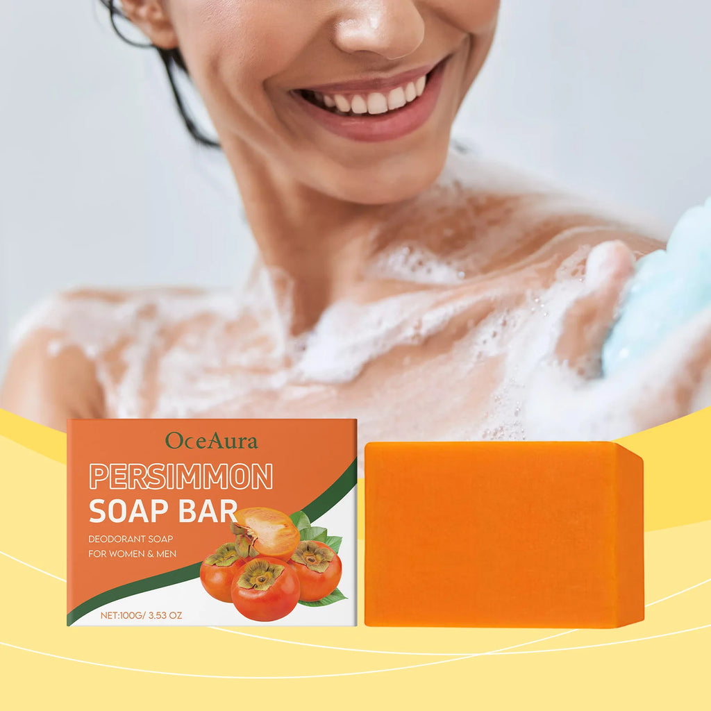 Persimmon Bath Soap – Exfoliating, Moisturizing Body Bar Exfoliating Bar Soap Oasis Select
