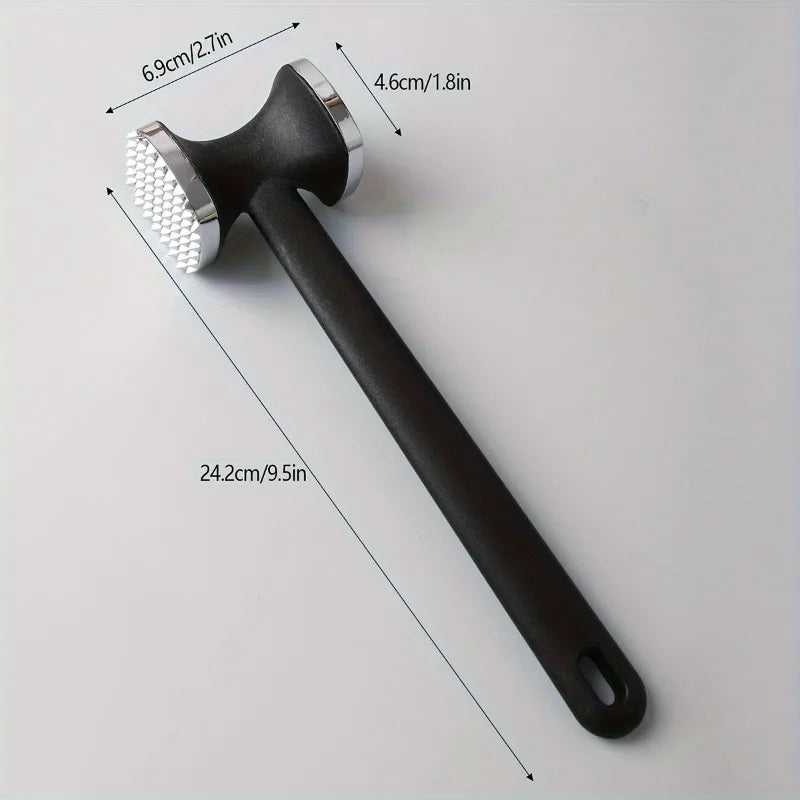 1pc Stainless Steel Meat Hammer, 201 Ergonomic Kitchen Tool for Tenderizing Meat - Durable Handle for Home & Outdoor Cooking Oasis Select 1pc