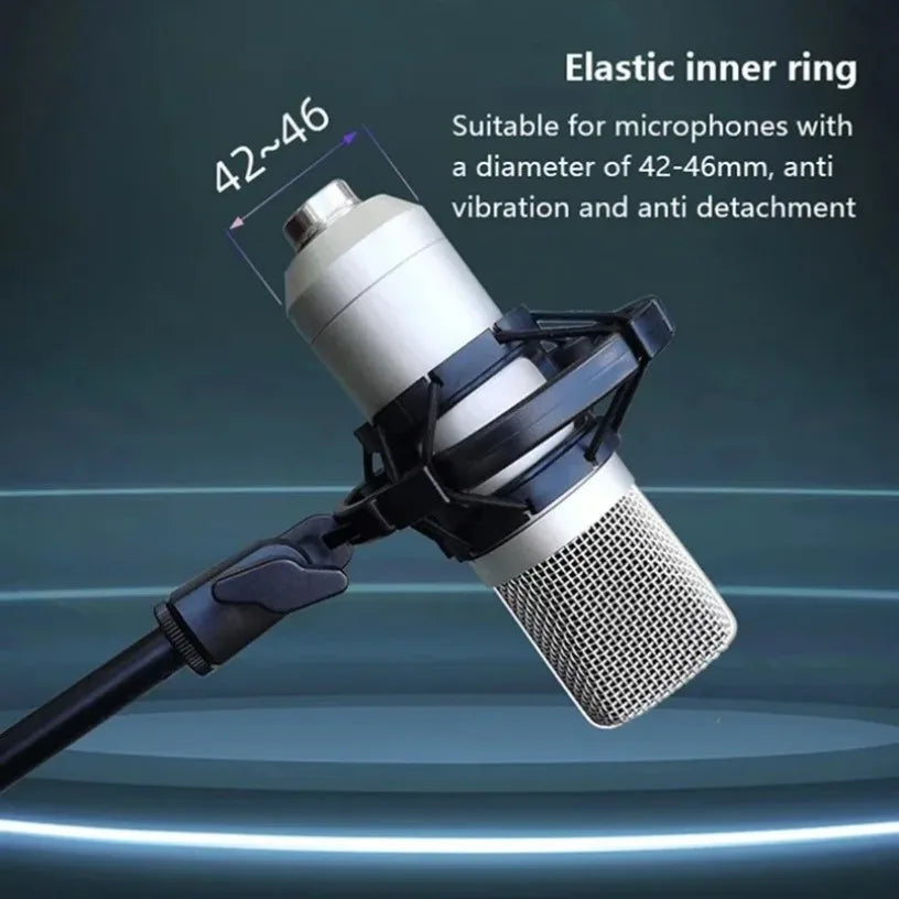 Universal Professional Condenser Microphone Mic Shock Mount Studio Recording Holder Bracket For Large Diaphram Mic Clip Stand Oasis Select
