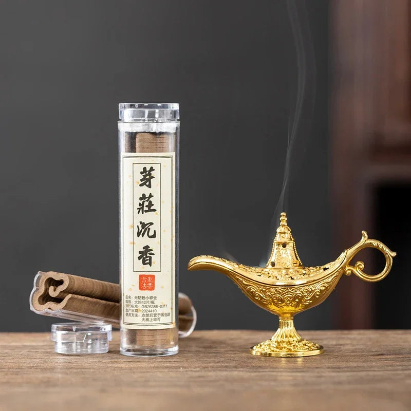 Retro Metal Incense Burner, Aromatherapy Burner, Suitable For Yoga, Meditation, Bedroom, Living Room Oasis Select
