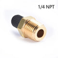 1/4 Inch NPT Solid Nickel Plated Brass Air Compressor Tank Fill Valve 6.35mm Male NPT Standard Thread Core Rated To 2g00psi Oasis Select C