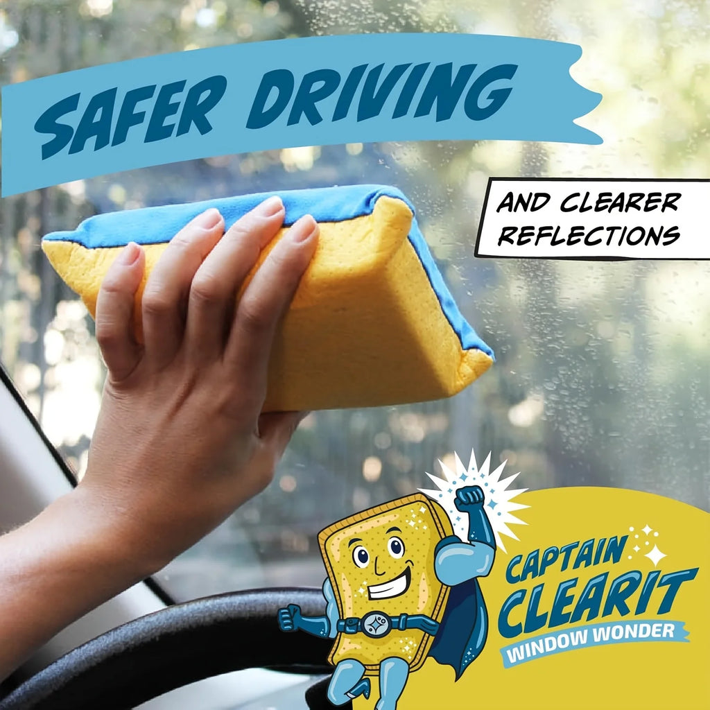 Large size super absorbent anti fog sponge, suitable for cars, mirrors, glass, etc. - easy to clean, universal cleaning tool Oasis Select