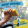 A large-sized window defogging sponge, super absorbent, leaving no traces, very suitable for mirrors, glass, and windows Oasis Select YELLOW
