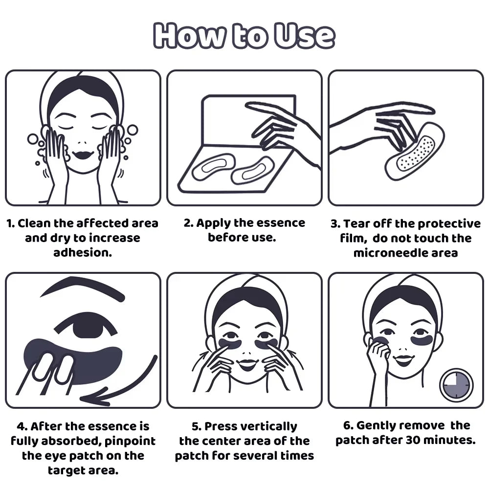 Hyaluronic Acid Microneedle Eye Patches – Firm & Hydrate