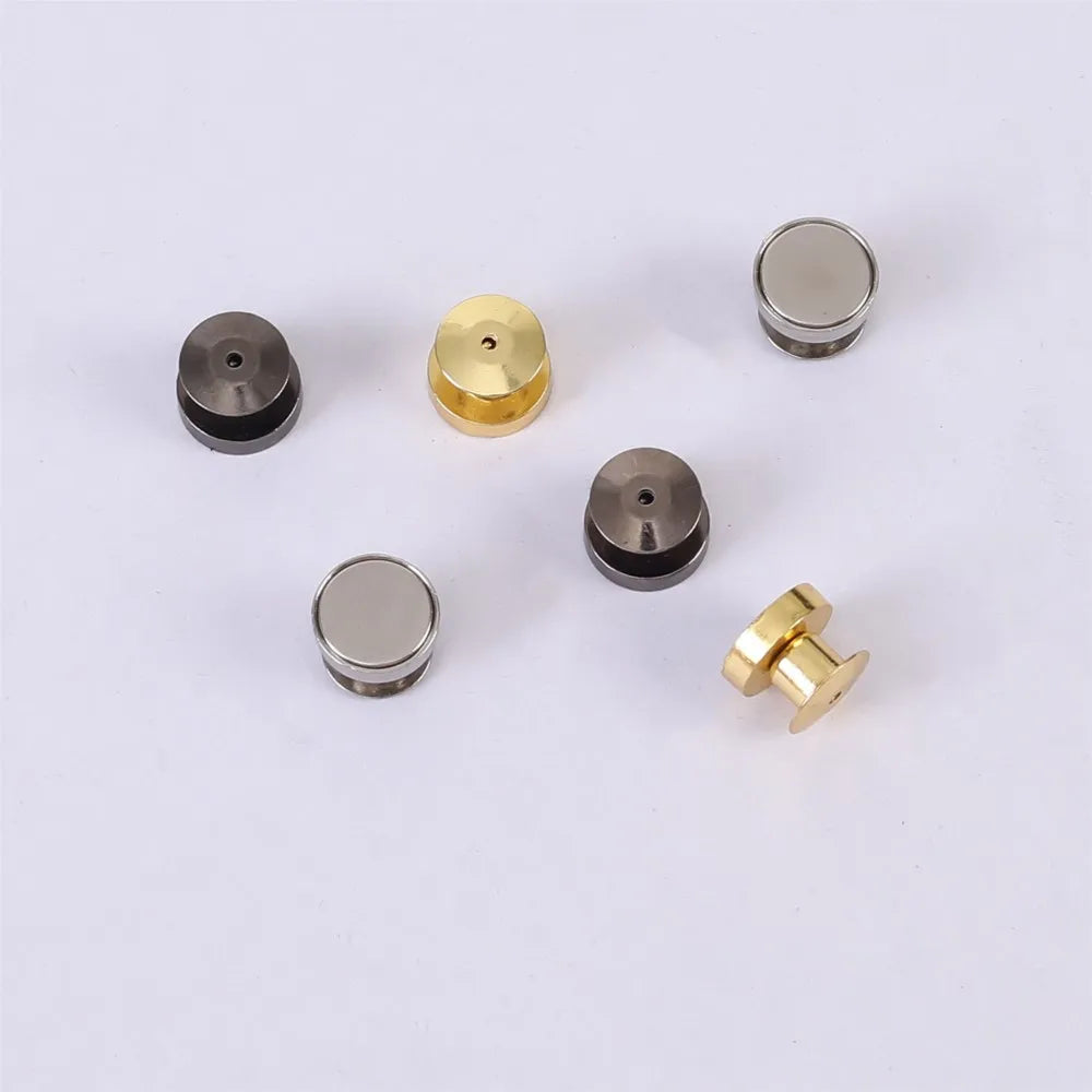 5Pcs Brooch Pin Convert to Refrigerator Magnets Buckle Badge Back Strong Magnetic Metal Needle Buckle Convenient DIY Accessories Oasis Select